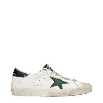 Golden Goose Superstar Hombres Deportivas Piel Blanco/Verde