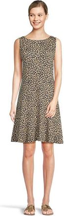 Tommy Bahama Darcy Lux Leo Flounce Dress Womens Dress Coastline : MD (US 8-10), Modal/Nylon/Spandex