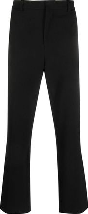 Karl Lagerfeld Punto straight-leg trousers - men - Viscose/Polyamide/Elastane - 50 - Black