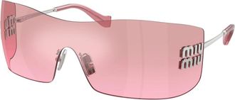 Miu Miu Sunglasses, female, Gray, Size: 44 MM MU B53S Sunglasses