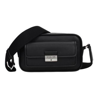Michael Kors Leren Crossbody Tas - Dames - Tassen - Zwart - Maat: ONE Size Leer