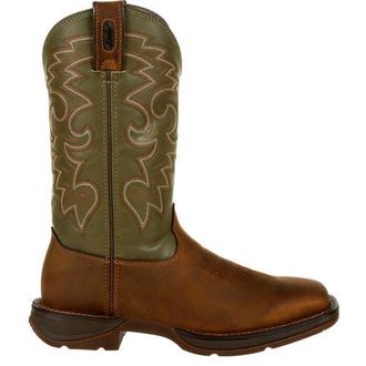 Durango Coffee & Cactus Pullon Western Boot in Coffee Cactus at Nordstrom, Size 11.5