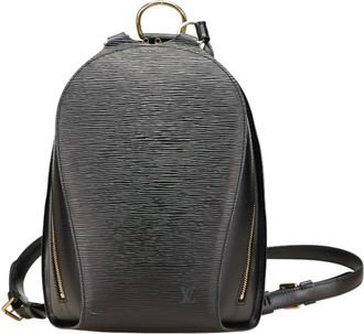 Louis Vuitton Epi Black Noir Leather Backpack (Pre-Owned)