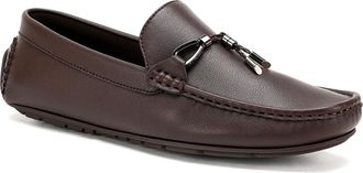 Unze Men ARTHEK Simple Slip On Moccasins UK Size 6-11 Coffee
