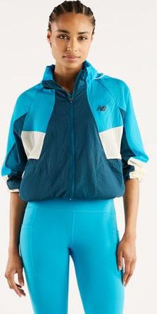 New Balance Donna RC Jacket in Blu, Politessuto, Taglia XL