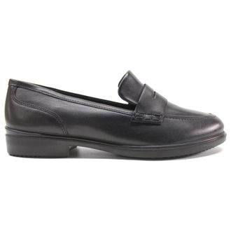 Ecco Ecco Dress Classic 15 Full Grain Leather Womens loafers Shoes - Black - Size:UK 6