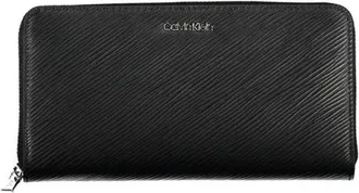Calvin Klein Wallets & Cardholders, female, Black, Size: ONE SIZE Polyurethane Wallet with Multiple Compartments