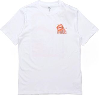 Converse Mens Converse Printing Short Sleeve White 10019896-102