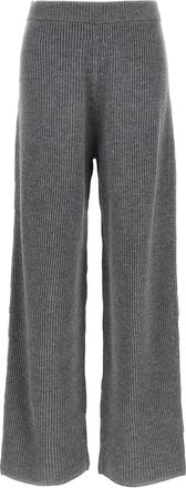 Sportmax Gray Wool Casual Womens Pants