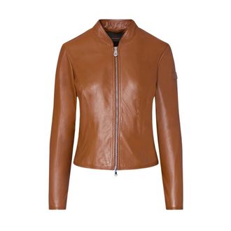 Peuterey Lover Jacket 07 - Dames - Leren en Su&egrave;de Jassen - Bruin - M - Leer - Jassen