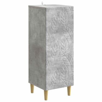 vidaXL Aparador Gris Hormig&oacute;n 33 X 34,5 X 90 Cm Madera De Ingenier&iacute;a Vidaxl