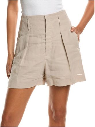 Brunello Cucinelli Korte Broeken, Dames, Beige, S, Pants