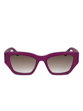 Lacoste geometric-frame sunglasses - Purple