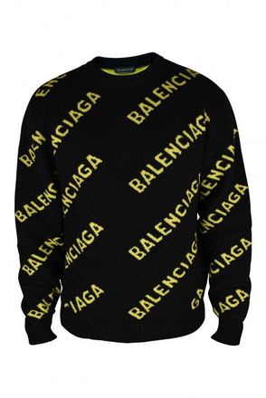 Balenciaga logo gebreide trui