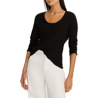 Nic+Zoe Lace Scoop Neck Top in Black Onyx at Nordstrom, Size Xx-Large