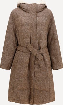 Brunello Cucinelli Long padded Coat with belt Female 40