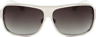 Linda Farrow KRIS VAN ASSCHE KVA6 C4 Mens Sunglasses Silver Size 64