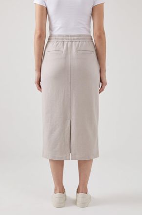 Brunello Cucinelli Cotton Drawstring Skirt - Beige