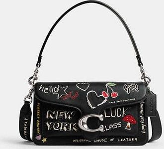Coach Tabby Shoulder Bag 26 With Sketch Print