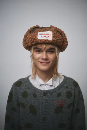Charles Jeffrey Loverboy 064133402 Faux Fur Boucle Trapper Hat - Brown