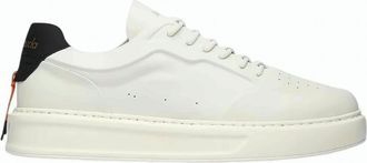 Barracuda White Slip On Leather Sneakers