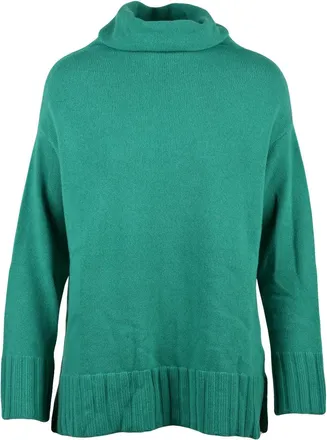 Wood High Neck Pullover Sweater in Virgin Wool and Cashmere Blend