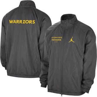 Jordan Brand Mens Jordan Brand Gray Golden State Warriors Courtside Statement Edition Jumpman Jam Full-Zip Jacket at Nordstrom, Size Xx-Large