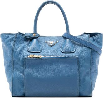 Prada Pre-owned Prada Vitello Daino Front Pocket Open Convertible Tote O2EWQVV5S3U7OX75