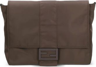 Fendi Baguette nylon messengertas - Bruin