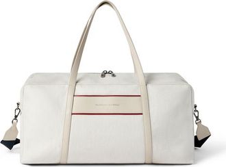 Brunello Cucinelli Canvas bag with logo in Silver at Nordstrom