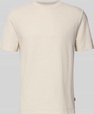 HUGO BOSS Regular Fit T-Shirt aus reiener Baumwolle Modell H-Thompson 228 in Offwhite, Gr&ouml;&szlig;e XXL