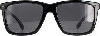 HUGO BOSS Square Black Ruthenium Grey Blue BOSS 1317/S