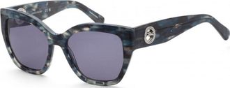 Longchamp Womens LO741S 55 406 Sunglasses - Blue - One Size
