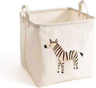 La Redoute Interieurs Vierkante mand met zebra motief, Junglito