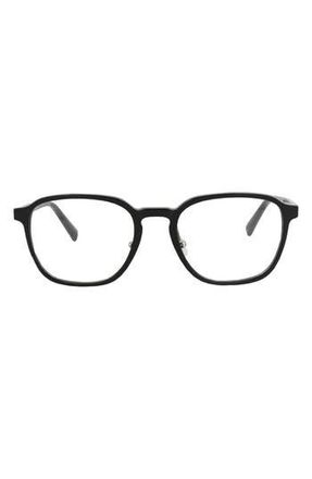 Maui Jim Core Optical 52mm Square Reading Glasses in Black Gloss Black Transparent at Nordstrom Rack
