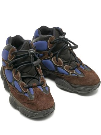 Yeezy by Kanye West 500 high-top sneakers - women - Calf Suede/Calf Leather/Rubber/Fabric - 38.5 - Brown