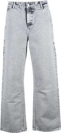 Carhartt Work in Progress Cargo Denim Broek - Dames - Jeans - Grijs - Maat: W26 Denim