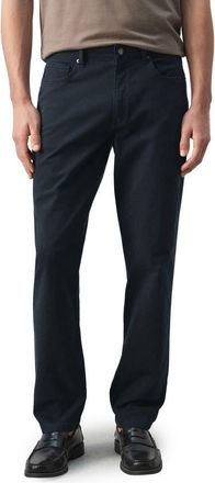 Mango Regular Fit Straight Leg Jeans in Navy at Nordstrom, Size 30