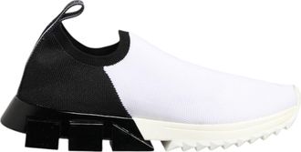 Dolce & Gabbana White Black Low Top Sorrento Sneakers Womens Shoes