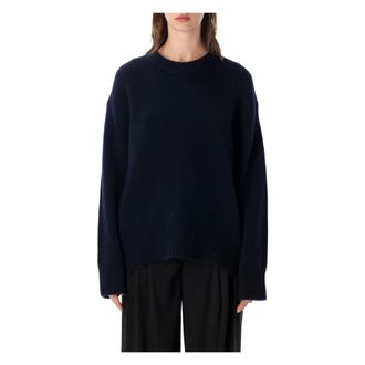 Lisa Yang Truien & Vesten, Dames, Blauw, S, Kasjmier, Noor Crewneck Sweater