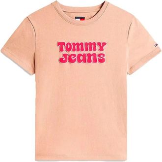 Tommy Jeans Mujer, Camisetas, Beige, Talla: S