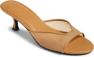 Yosi Samra Opal Mesh Open Toe Sandal in Whiskey at Nordstrom, Size 8.5