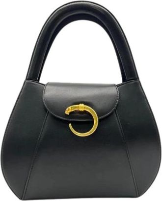 Cartier Pre-owned Panth&egrave;re Handbag - Dames - Vintage Handtas - Zwart - ONE Size - Leer - Vintage