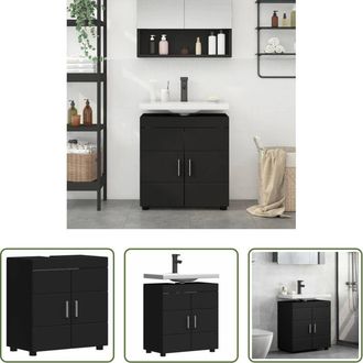 vidaXL vidaXL Armadi da bagno moderni - Set di Armadi da Bagno TULUM Nero 60 x 34 x 63 cm