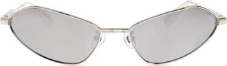 Jacquemus Bambino Metalen Zonnebril - unisex - Zonnebrillen - Grijs - ONE Size - Accessoires
