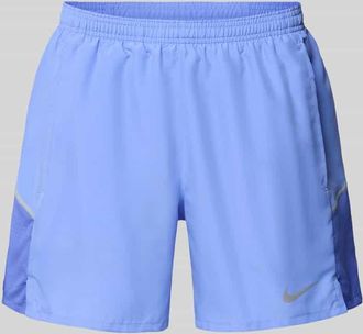 Nike Shorts mit seitlichen Eingrifftaschen und Logo-Print in Royal, Gr&ouml;&szlig;e XXL