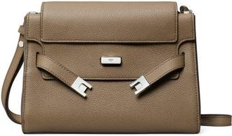 Tory Burch Lee Radziwill Leather Shoulder Bag in Wild Mushroom at Nordstrom