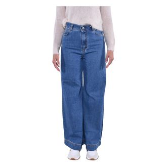 Max Mara Cotton Wide Leg Denim Jeans