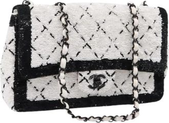 Chanel Pre-owned Vintage Canvas Shoulder Bag - Dames - Vintage Schoudertas - Wit - ONE Size - Vintage