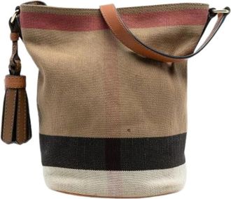 Burberry Pre-owned Bucket Bags, female, Multicolor, Size: ONE SIZE Pre-owned Mini Ashby Bucket Bag
